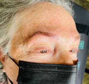 Eyebrow Tattoo result by Beautiful You Permanent Makeup and Microblading in Iowa City, IA