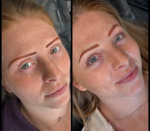 Eyebrow Tattoo result by BeautiFULL Brows By Jen - Microblading - Permanent Makeup - Wild Honey Beauty Studio in Peoria Heights, IL