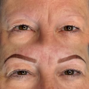 Eyebrow Tattoo result by BeautiFULL Brows By Jen - Microblading - Permanent Makeup - Wild Honey Beauty Studio in Peoria Heights, IL