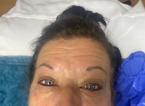 Eyebrow Tattoo result by Beautifully You Salon and Spa in Rockwell, NC