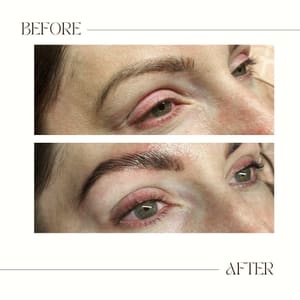 Eyebrow Tattoo result by Beautique Aesthetics in Nicholasville, KY