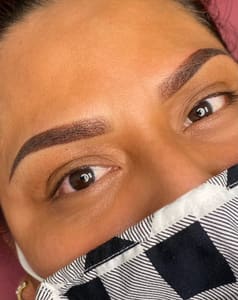 Eyebrow Tattoo result by Beauty Above Most LLC in Oswego, IL