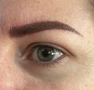 Eyebrow Tattoo result by Beauty and Brows Studio in San Antonio, TX
