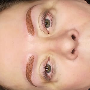 Eyebrow Tattoo result by Beauty and the Blade in Archie, MO
