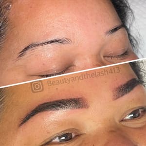 Eyebrow Tattoo result by Beauty and the lash in Wilbraham, MA