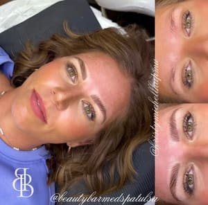 Eyebrow Tattoo result by Beauty Bar Med Spa in Tulsa, OK