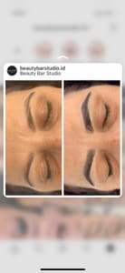 Eyebrow Tattoo result by Beauty Bar Studio in Meridian, ID