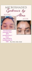Eyebrow Tattoo result by Beauty Brows by Alma in Perris, CA