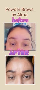 Eyebrow Tattoo result by Beauty Brows by Alma in Perris, CA