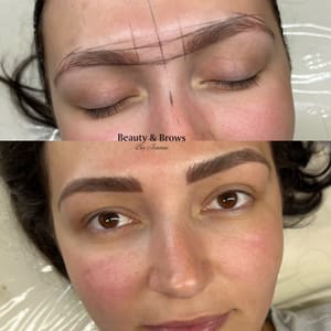 Eyebrow Tattoo result by Beauty & Brows by Jenane in Detroit, MI