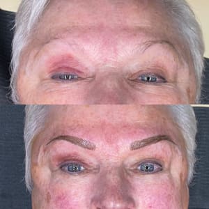 Eyebrow Tattoo result by Beauty by Amber in Woodland Hills, CA