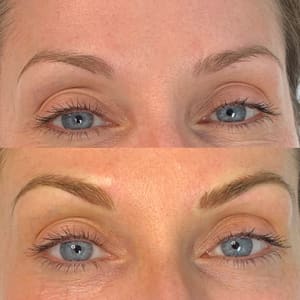 Eyebrow Tattoo result by Beauty By Design NC in Wilmington, NC