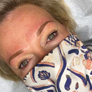 Eyebrow Tattoo result by Beauty By The Bay in Chester, MD