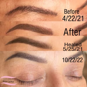 Eyebrow Tattoo result by Beauty Clinic by Adriana, LLC in Perris, CA