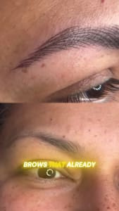 Eyebrow Tattoo result by Beauty Creation Spa in Springfield, MA