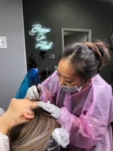 Eyebrow Tattoo result by Beauty Elements By Cindy Vu in Garden Grove, CA