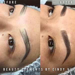 Eyebrow Tattoo result by Beauty Elements By Cindy Vu in Garden Grove, CA