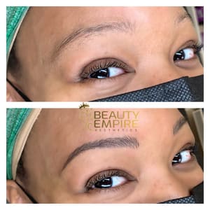 Eyebrow Tattoo result by Beauty Empire Aesthetics in Tampa, FL