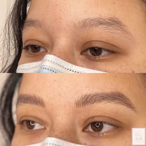 Eyebrow Tattoo result by Beauty Glam Studio in Boca Raton, FL