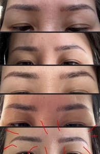 Eyebrow Tattoo result by Beauty Inked by Diana in Burlingame, CA
