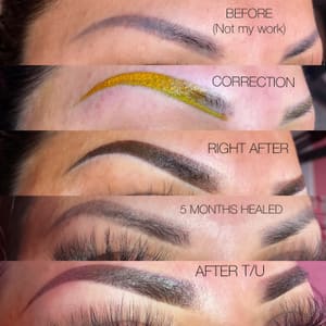 Eyebrow Tattoo result by Beauty inks permanent cosmetics in East Wenatchee, WA