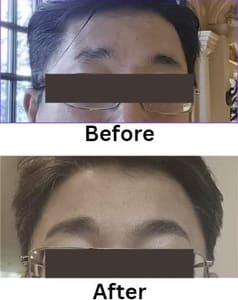 Eyebrow Tattoo result by Beauty Land Spa & Academy in Buena Park, CA