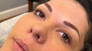 Eyebrow Tattoo result by Beauty Mark Permanent Makeup (Inside Bronzed N Beautiful) in Overland Park, KS