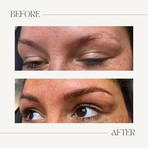 Eyebrow Tattoo result by Beauty Marks Permanent Cosmetics & Jewelry in Columbia, MO