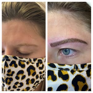 Eyebrow Tattoo result by Beauty of Aqua Facial Spa in Charlotte, NC
