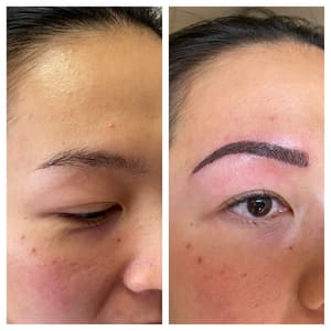 Eyebrow Tattoo result by Beauty of Aqua Facial Spa in Charlotte, NC