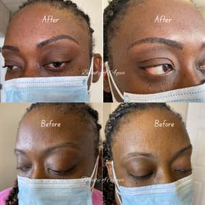Eyebrow Tattoo result by Beauty of Aqua Facial Spa in Charlotte, NC