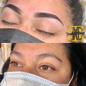 Eyebrow Tattoo result by Beauty X Design in Castroville, CA