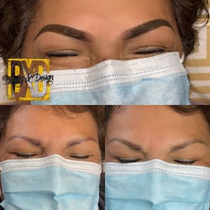 Eyebrow Tattoo result by Beauty X Design in Castroville, CA