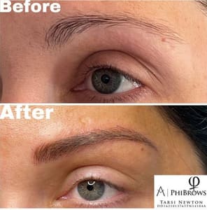 Eyebrow Tattoo result by beautybytarsi in Tempe, AZ