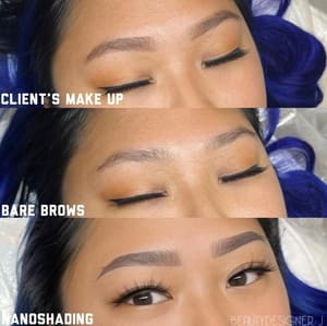 Eyebrow Tattoo result by BeautyDesigner J in Buena Park, CA