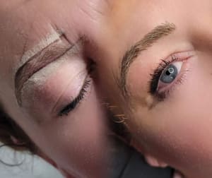 Eyebrow Tattoo result by Befelé Beauty Aesthetic Artistry in Essex, MD