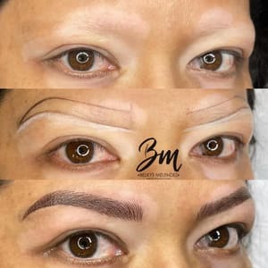 Eyebrow Tattoo result by Belkys Melendez Studio in Houston, TX