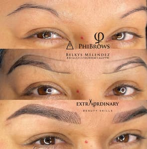Eyebrow Tattoo result by Belkys Melendez Studio in Houston, TX