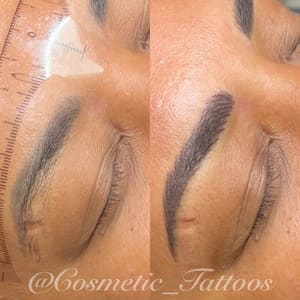 Eyebrow Tattoo result by Bella Beauty Loft in Royal Palm Beach, FL