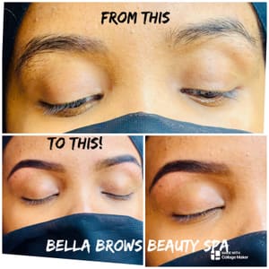 Eyebrow Tattoo result by Bella brows beauty spa Ltd in Columbus, OH