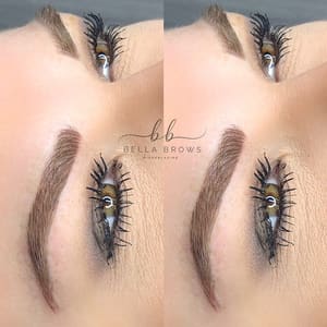 Eyebrow Tattoo result by Bella Brows Microblading in Bakersfield, CA