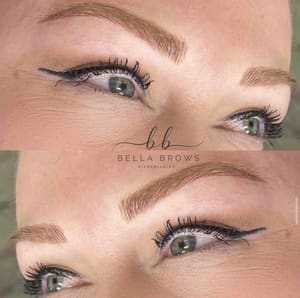 Eyebrow Tattoo result by Bella Brows Microblading in Bakersfield, CA