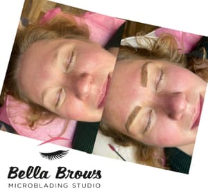Eyebrow Tattoo result by Bella Brows Microblading Studio in Frederick, MD