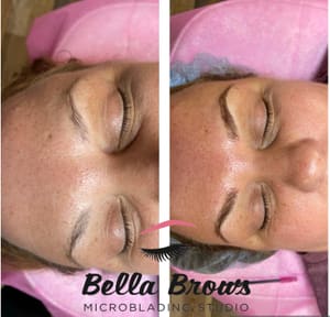 Eyebrow Tattoo result by Bella Brows Microblading Studio in Frederick, MD