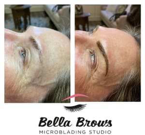 Eyebrow Tattoo result by Bella Brows Microblading Studio in Frederick, MD