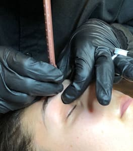 Eyebrow Tattoo result by Bella G Beauty Studio & Med Spa in Charlotte, NC