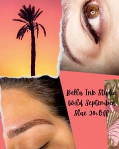 Eyebrow Tattoo result by Bella Ink Studio in Lynn Haven, FL