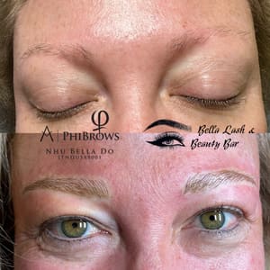 Eyebrow Tattoo result by Bella Lash & Beauty Bar in Redwood City, CA