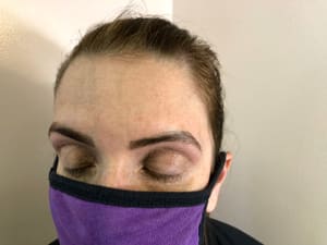 Eyebrow Tattoo result by Bella's Aesthetic Studios in Palm Beach Gardens, FL