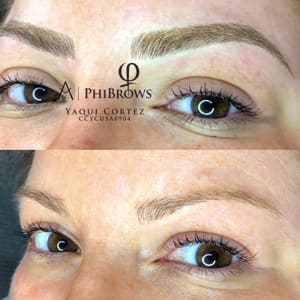 Eyebrow Tattoo result by Bella’s Microblading Studio in Evans Mills, NY
